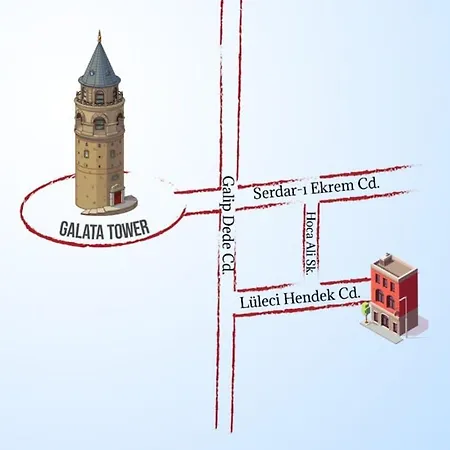 Cute Retro Balcony Ac Galata * Istanbul